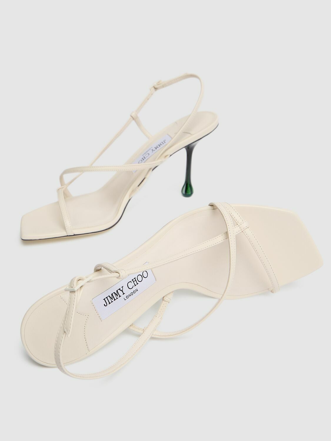 JIMMY CHOO 80mm Etana Leather Sandals Jimmy Choo