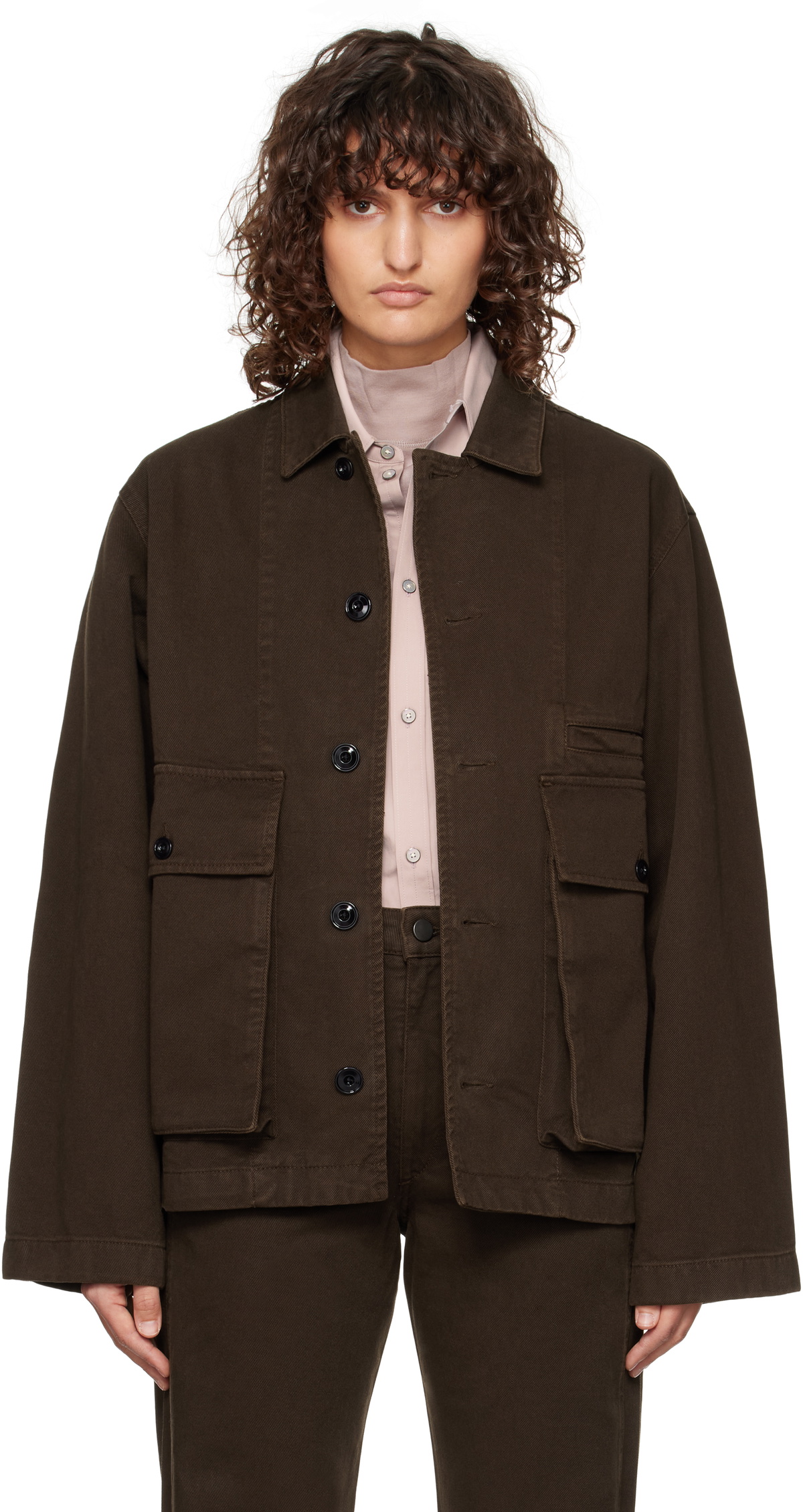 LEMAIRE Black Boxy Denim Jacket Lemaire LEMAIRE Black Boxy Denim Jacket Lemaire