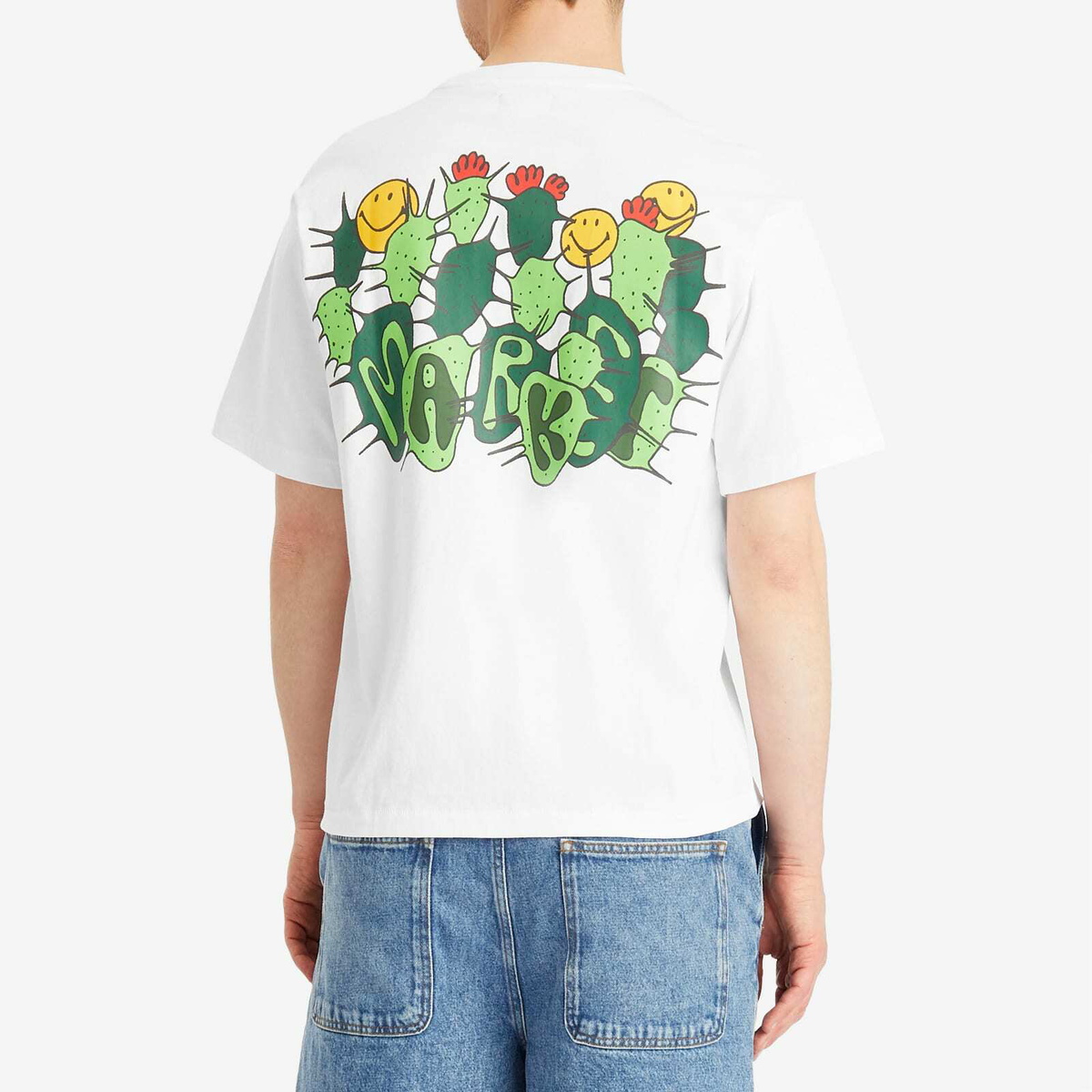 MARKET Men's Smiley Cactus T-Shirt in White