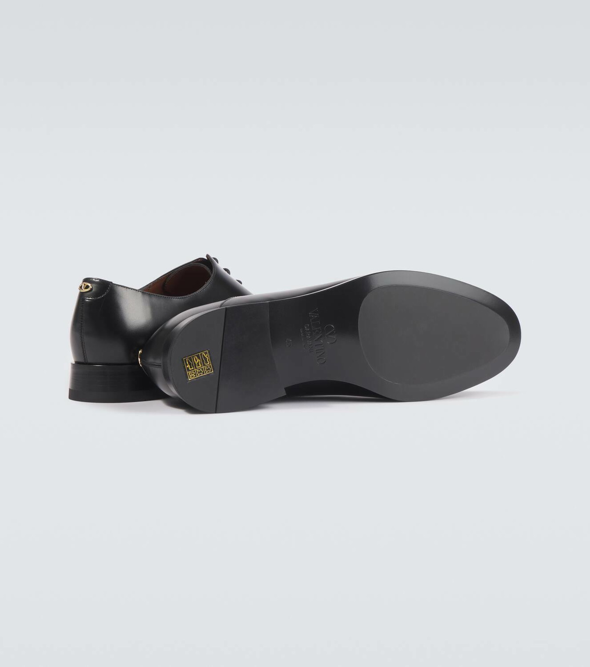 Valentino Garavani Mini VLogo Signature leather Derby shoes