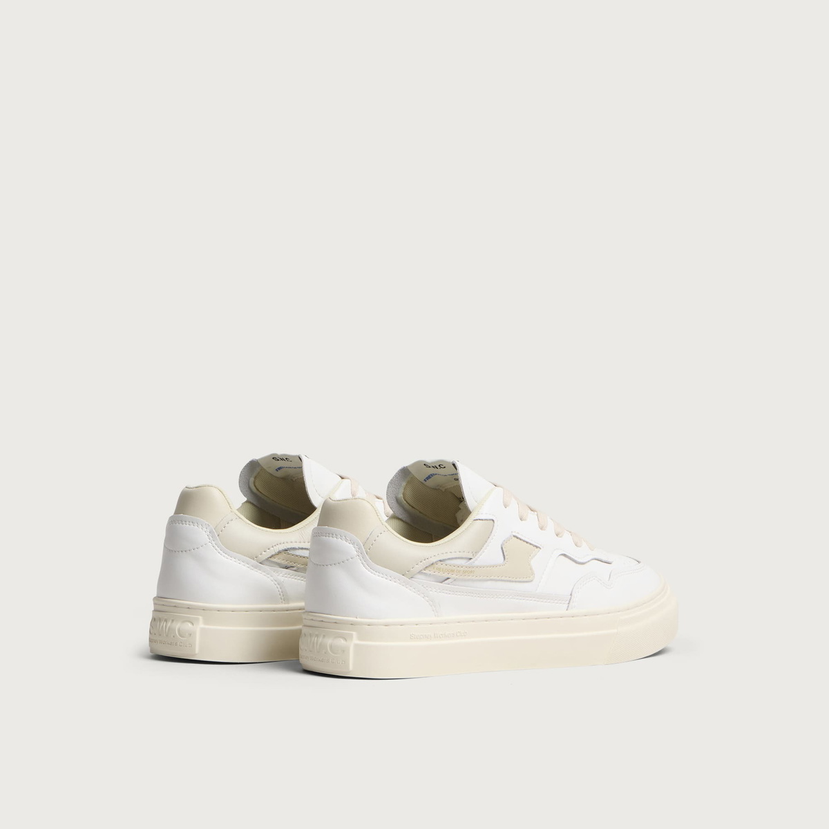 Stepney Workers Club Men's Pearl II S-Strike Leather Sneaker in White/Putty