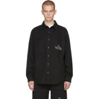 Valentino Black VLTN Star Denim Shirt