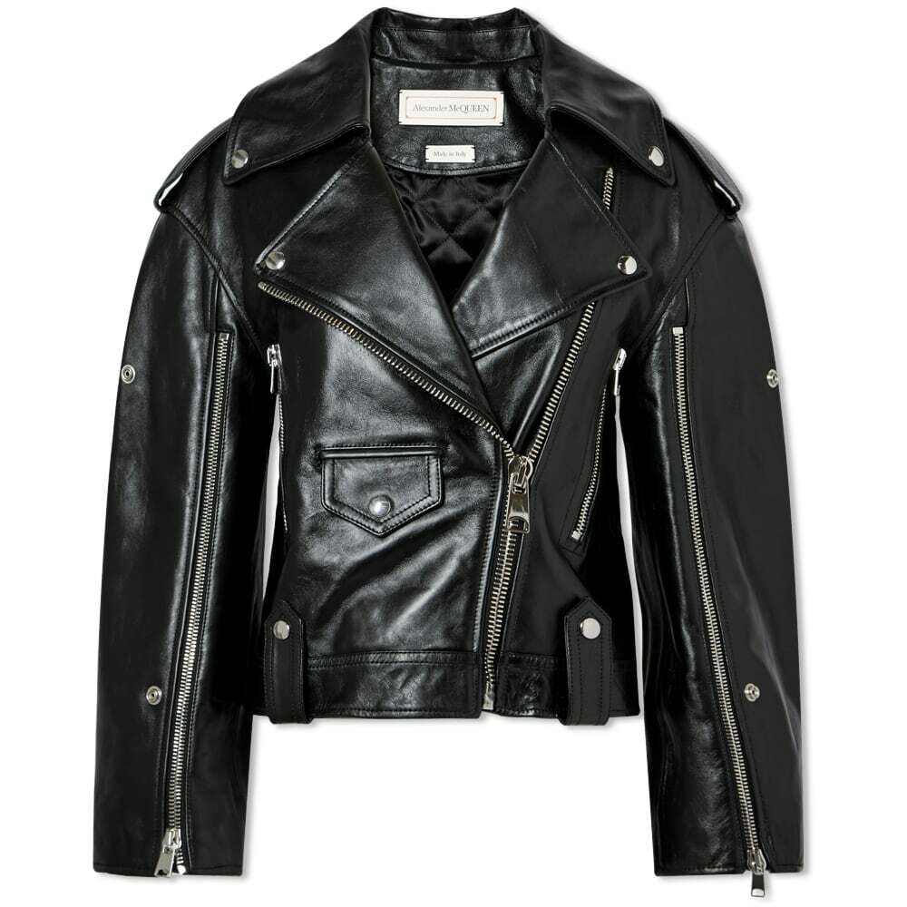 Alexander mcqueen clearance biker leather jacket