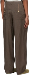 Jacquemus Taupe La Montagne 'Le Pantalone Notte' Trousers