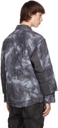 Blackmerle Grey Wrinkle Zip Jacket