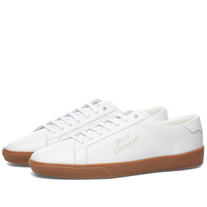 Photo: Saint Laurent SL-06 Court Leather Signature Sneaker