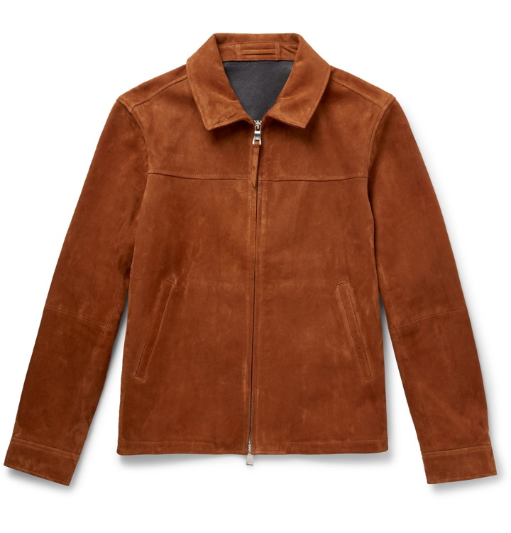 Photo: Mr P. - Suede Blouson Jacket - Brown