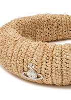 Vivienne Westwood Orb Raffia Headband - Beige - One Size