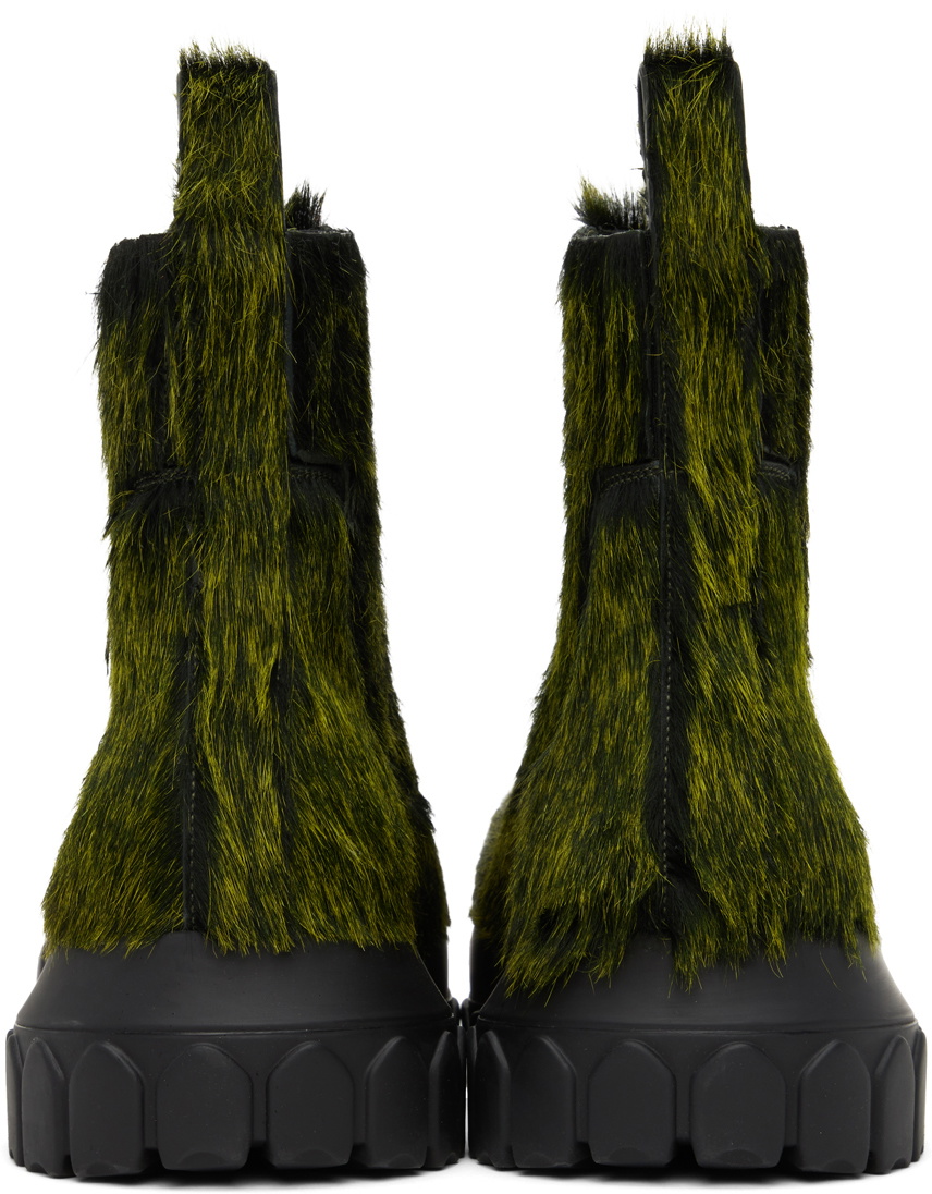 Rick Owens Green Beatle Bozo Tractor Boots Rick Owens