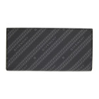 Givenchy Black and Grey Diagonal Logo Continental Wallet