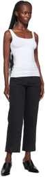 Theory White Len Tubular Tank Top