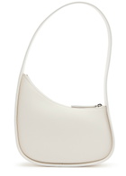 The Row Half Moon Leather Shoulder bag - Ivory - One Size