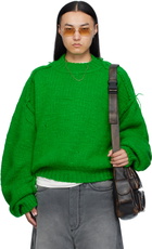 LU'U DAN Green Kingpin Knit Sweater