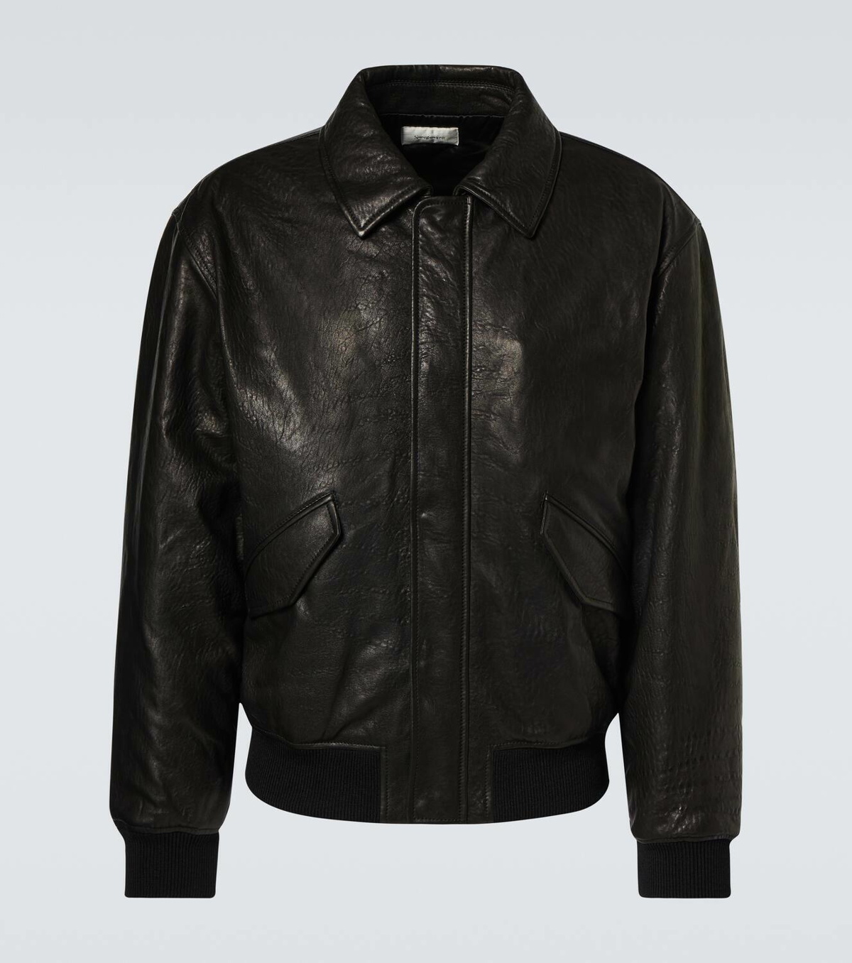 Saint Laurent Leather bomber jacket