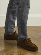 Mr P. - Larry Regenerated Suede by evolo® Derby Shoes - Brown