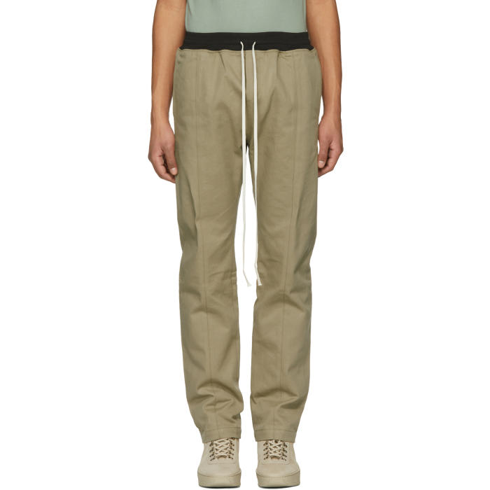 Fear of God Khaki Selvedge Chino Baggy Trousers Fear Of God