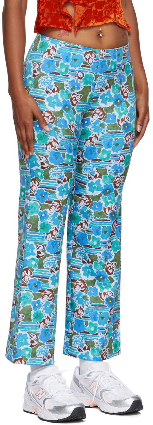 Collina Strada Blue Floral Lounge Pants