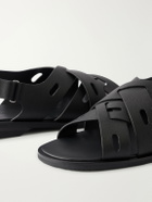John Lobb - Seaford Full-Grain Leather Sandals - Black