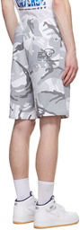 AAPE by A Bathing Ape Grey Cotton Shorts