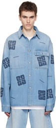 Givenchy Blue 4G Denim Shirt