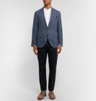 Brunello Cucinelli - Blue Slub Linen Blazer - Blue