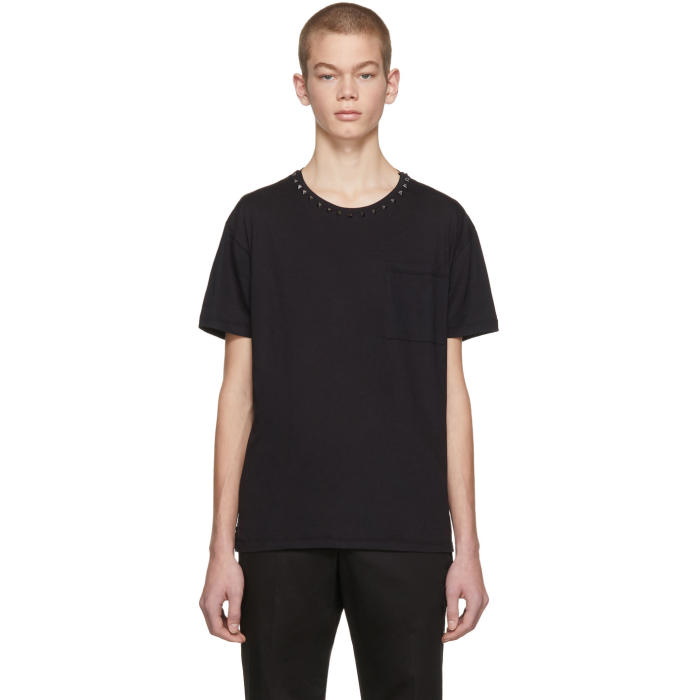 Photo: Valentino Black Rockstud Untitled 09 T-Shirt