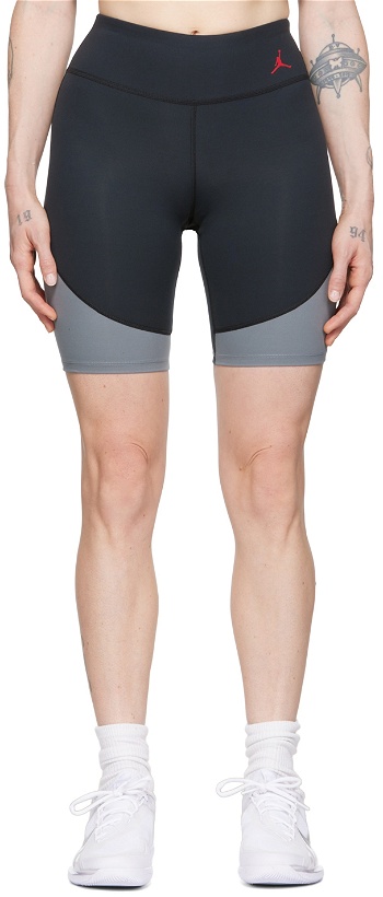 Photo: Nike Jordan Black & Gray Polyester Shorts