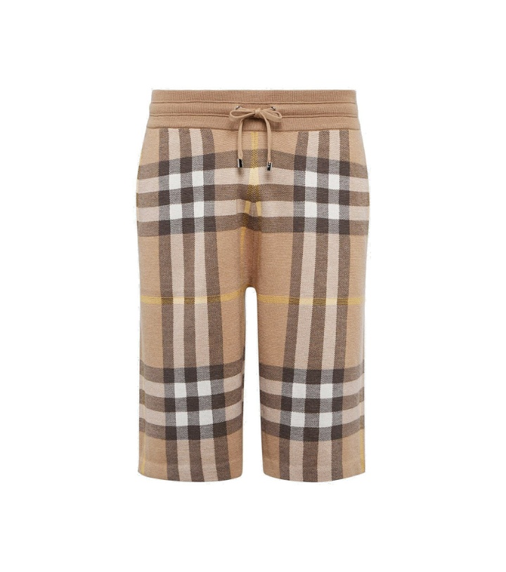 Photo: Burberry - Weaver silk and wool checked shorts