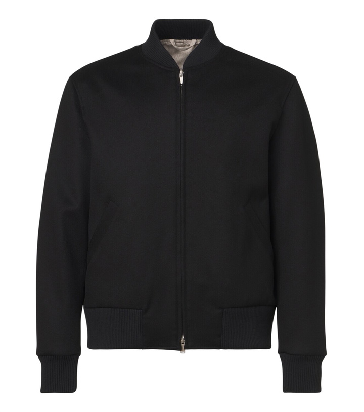 Photo: Lardini Virgin wool bomber jacket