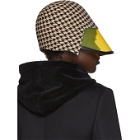 Gucci Beige and Black Felt Visor Hat