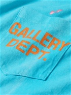 Gallery Dept. - Vintage Logo-Print Paint-Splattered Cotton-Jersey T-Shirt - Blue