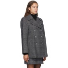 Nina Ricci Grey Wool Double-Breasted Jacket