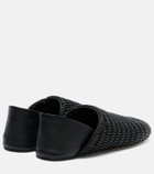 JW Anderson Babouche woven leather loafers