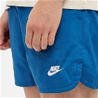 Nike Men's Retro Woven Shorts in Dark Marina Blue/White