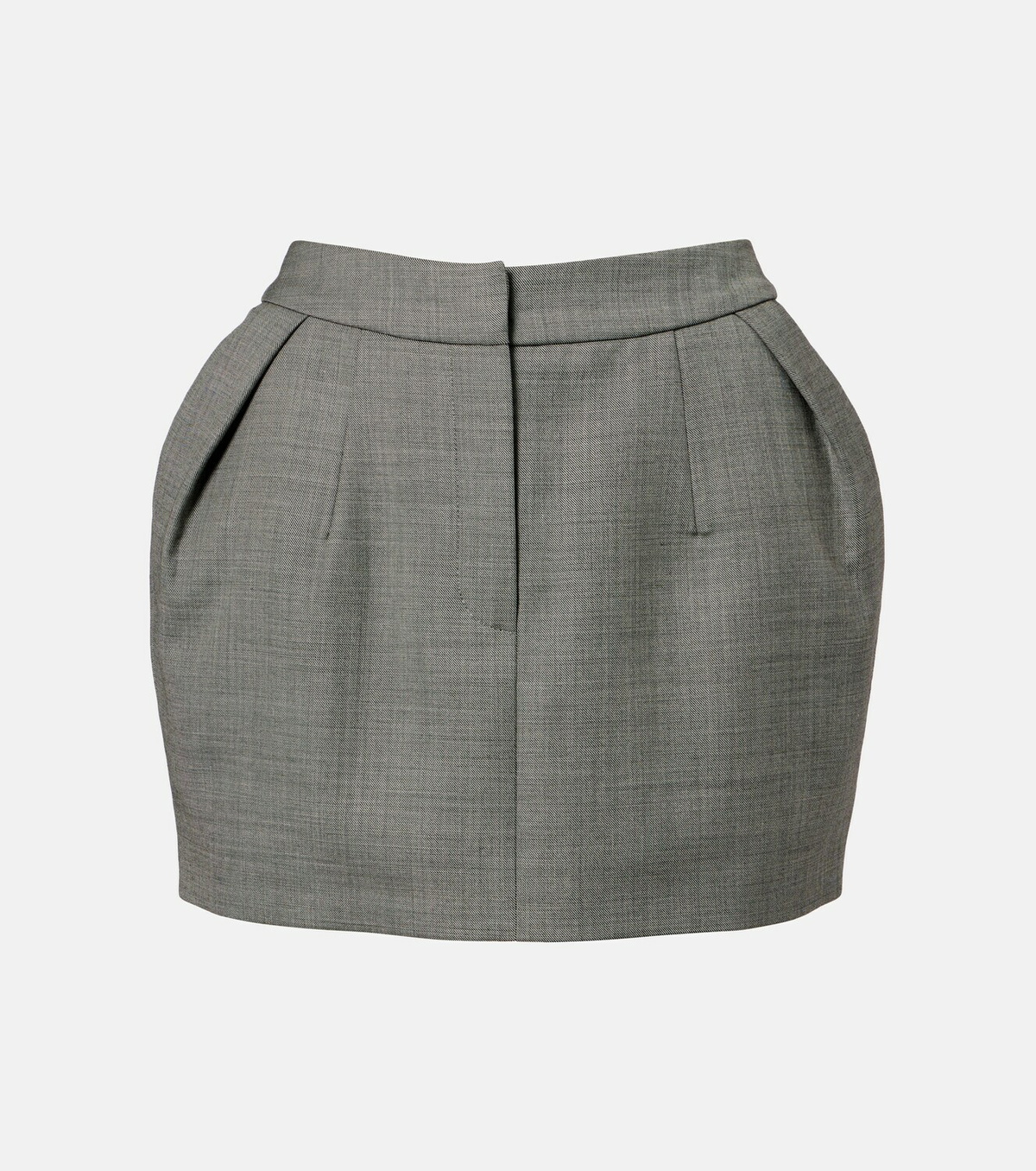 Magda Butrym Pleated wool-blend miniskirt