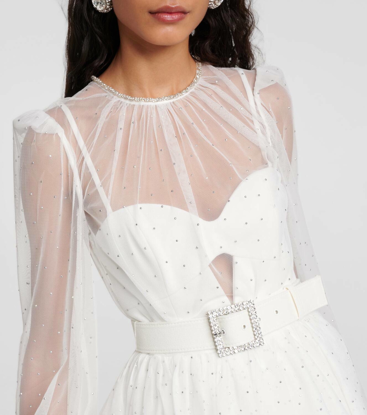 REBECCA VALLANCE☆ミラベラ ロングスリーブ ミニドレス Rebecca Vallance Bridal Mirabella embellished minidress