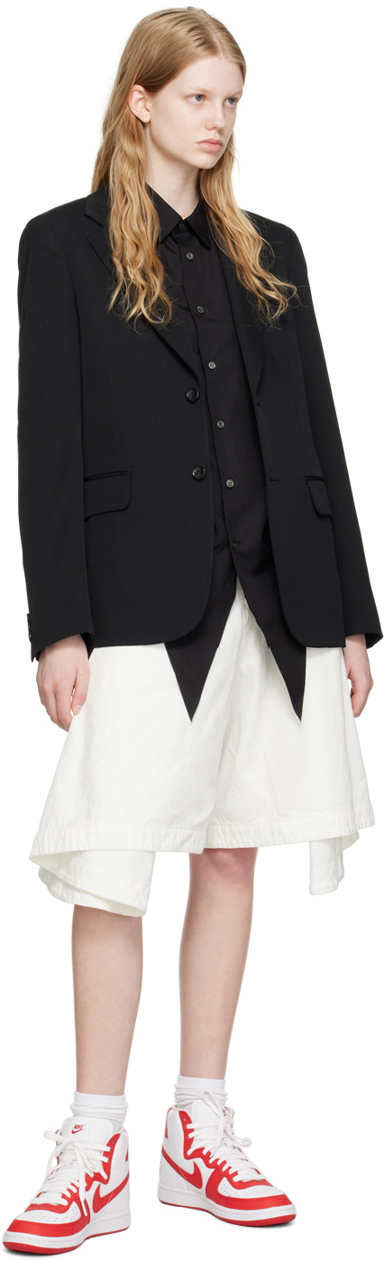 Comme des Garçons Homme Plus Black Vented Shirt