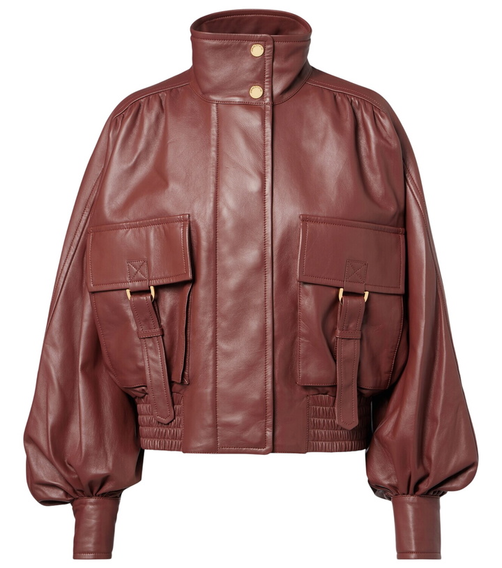 Photo: Zimmermann Hypnotic leather bomber jacket