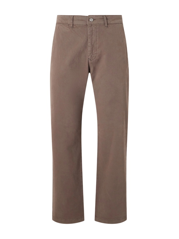 Photo: NN07 - Aden 1923 Straight-Leg Organic Cotton-Blend Twill Trousers - Brown