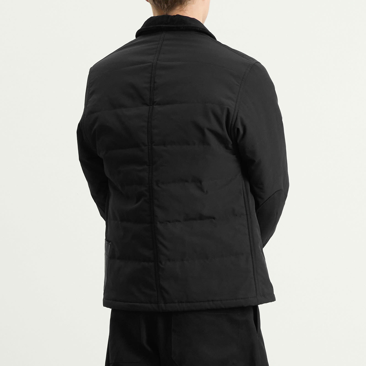 Junya Watanabe MAN Men's Oxford Leather Jacket in Black Red