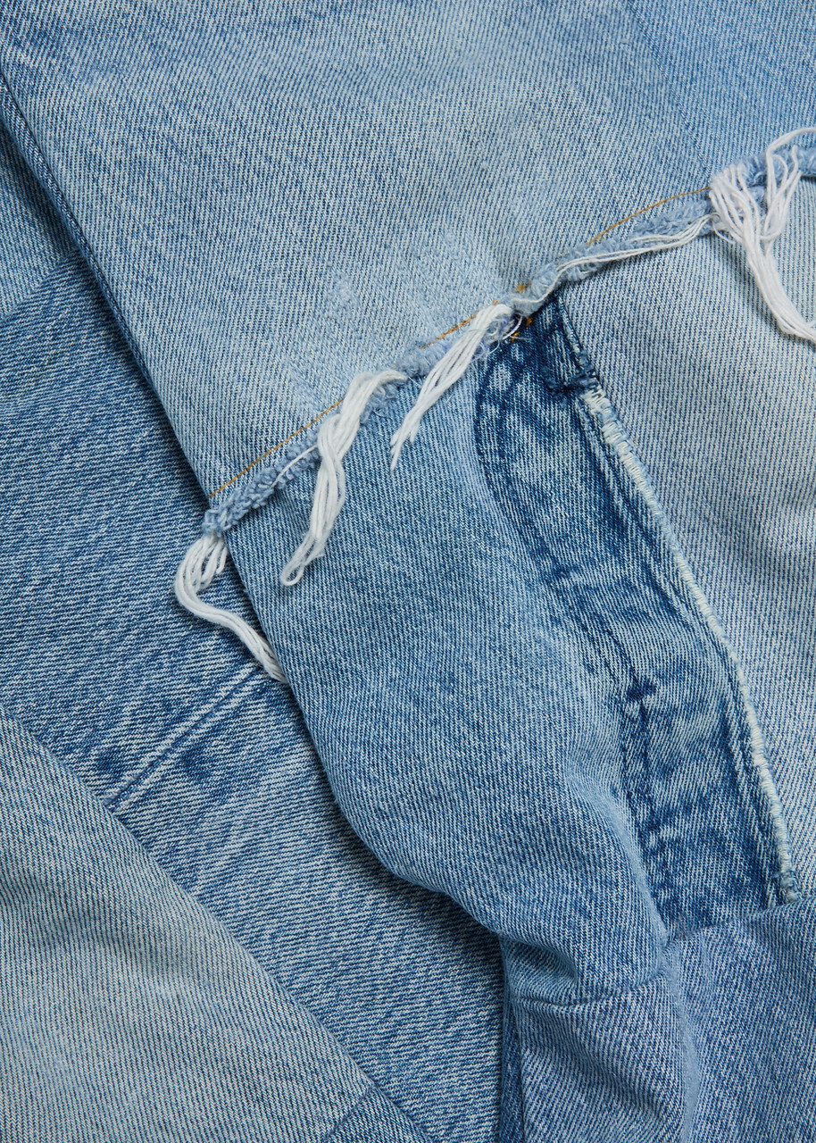 Gallery Dept. Mixed-denim Straight-leg Jeans