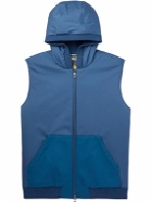 Loro Piana - Wallace Storm System® Cashmere-Trimmed Padded Nylon Hooded Gilet - Blue