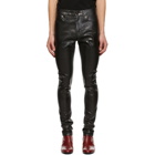 Saint Laurent Black Oily Coated Skinny Jeans