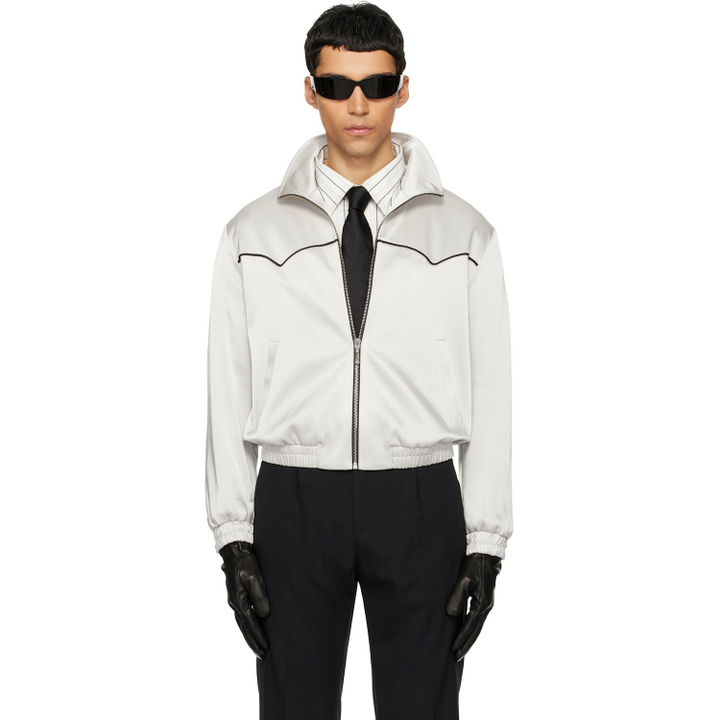 Photo: Ernest W. Baker Gray Western Track Jacket