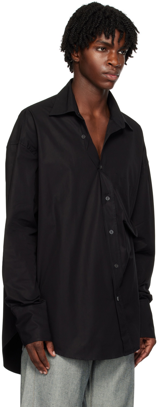 Marina Yee Black Maxi Fold Shirt
