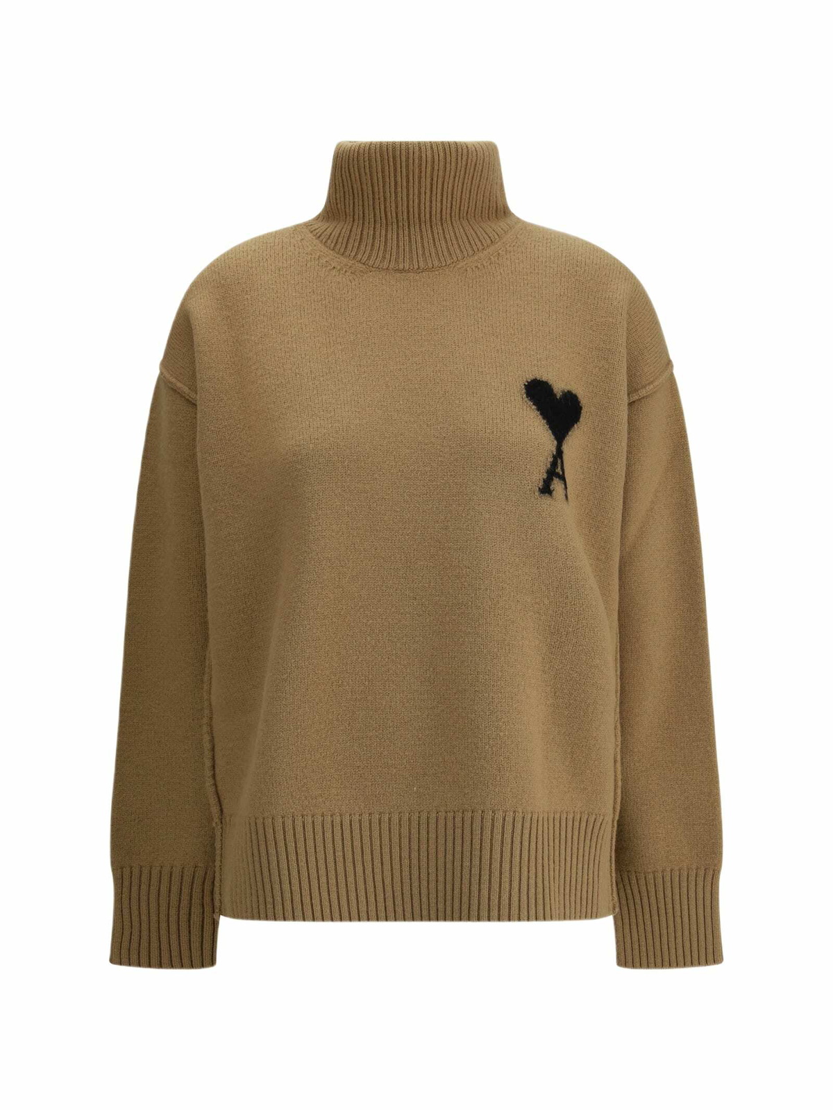 AMI Alexandre Mattiussi Grey Ami De Coeur Heart Sweater AMI