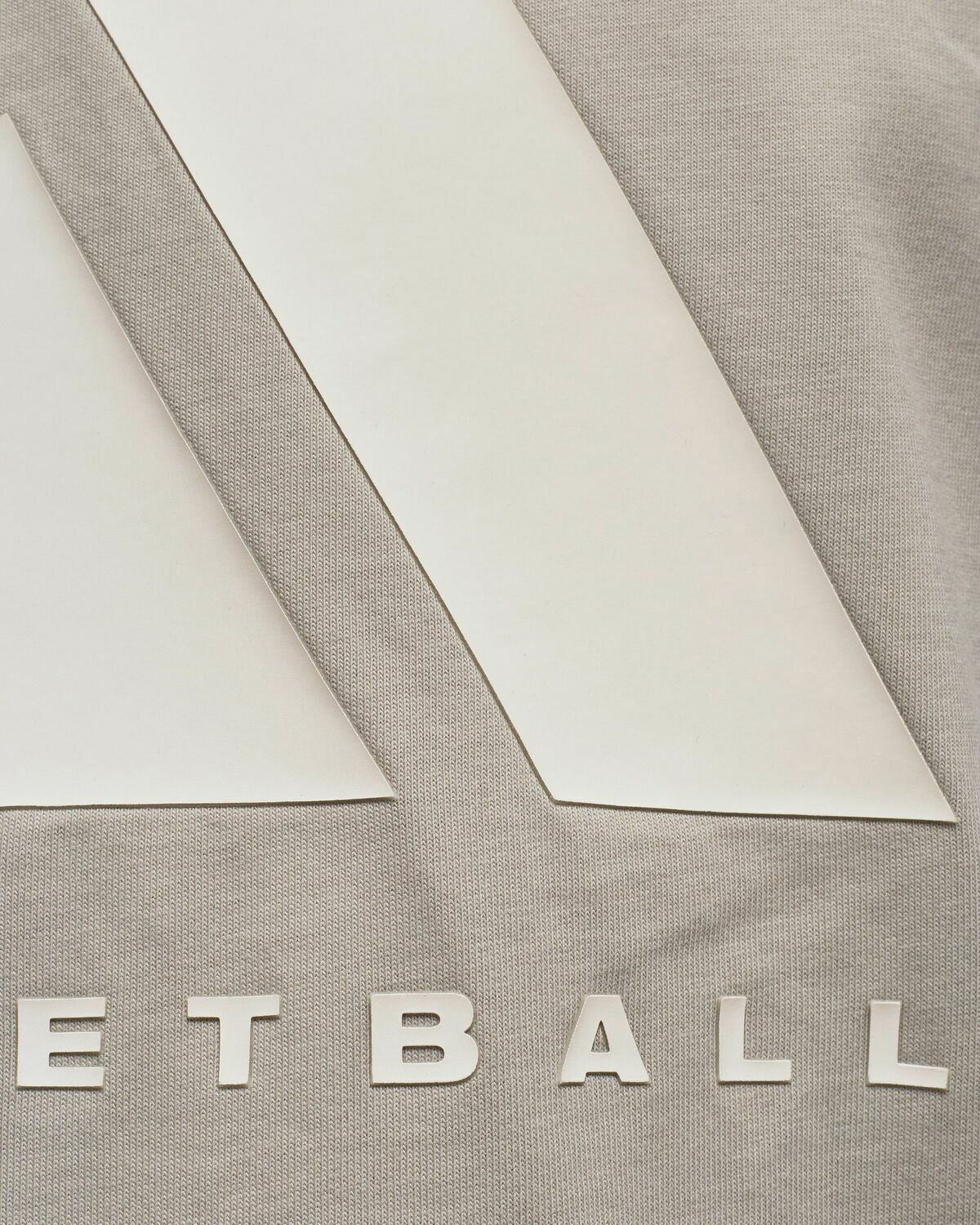 ☆adidas☆ Basketball Tee Gray Adidas Pre-Game Long Sleeve Stacked - Basketball (Gray