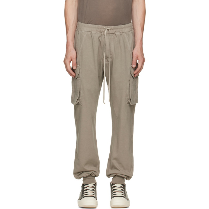 Photo: Rick Owens DRKSHDW Taupe Tower Mastodon Cut Sweatpants