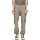 Rick Owens DRKSHDW Taupe Tower Mastodon Cut Sweatpants