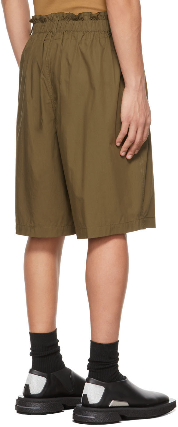 Moncler Genius 2 Moncler 1952 Khaki Cotton Poplin Shorts